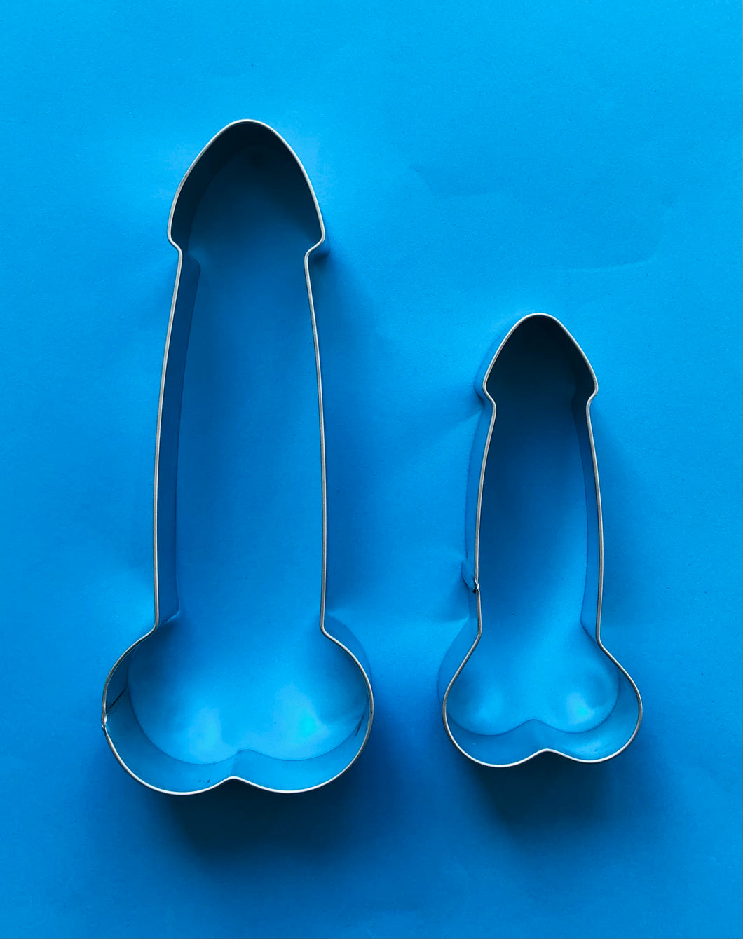 Set of two penis cookie cutters